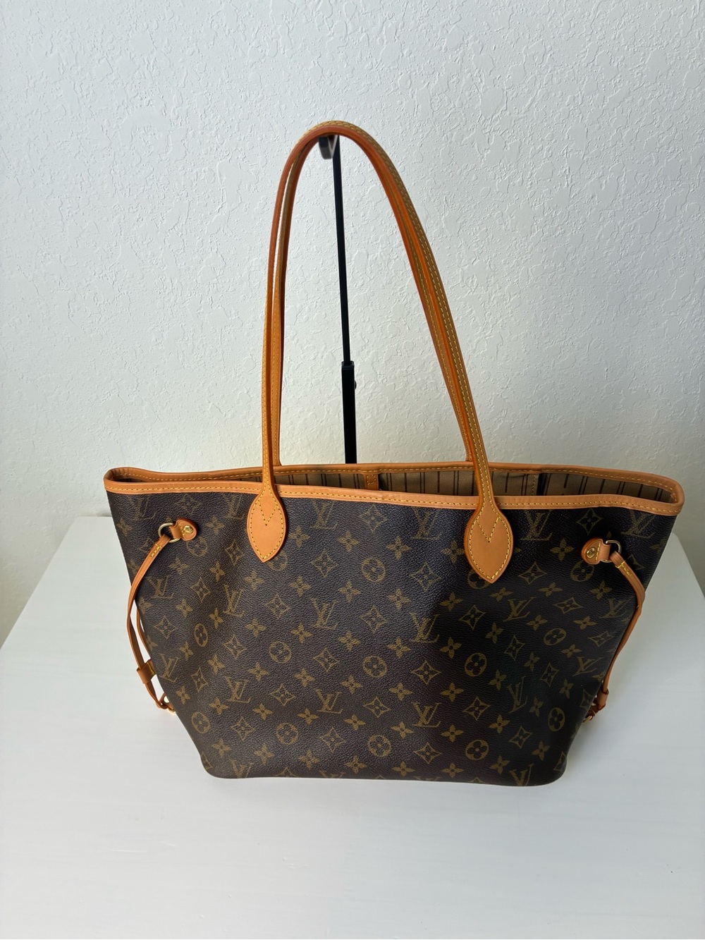 Louis Vuitton Monogram Canvas Brown & Tan Neverfull-Style Tote